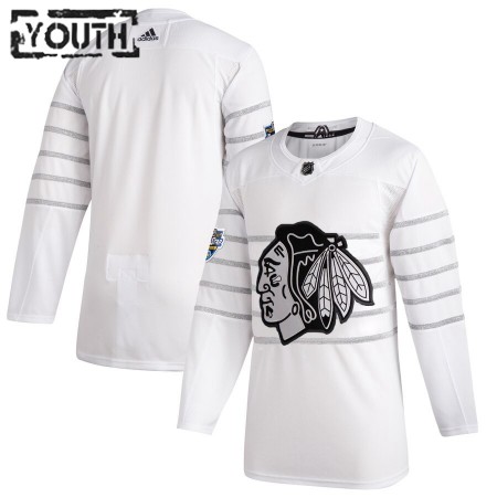Chicago Blackhawks Blank Wit Adidas 2020 NHL All-Star Authentic Shirt - Kinderen
